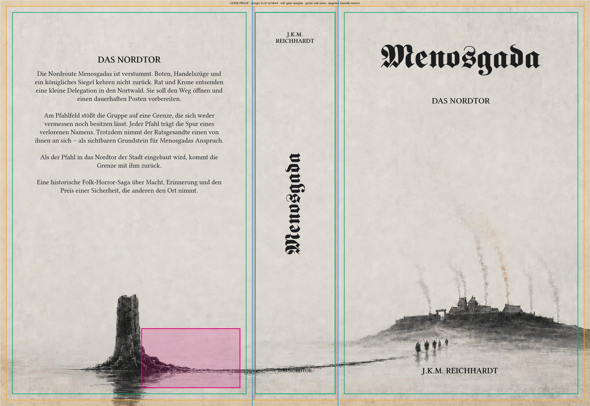 Menosgada – Das Nordtor – Variante 2 – vollständiger Taschenbuchumschlag